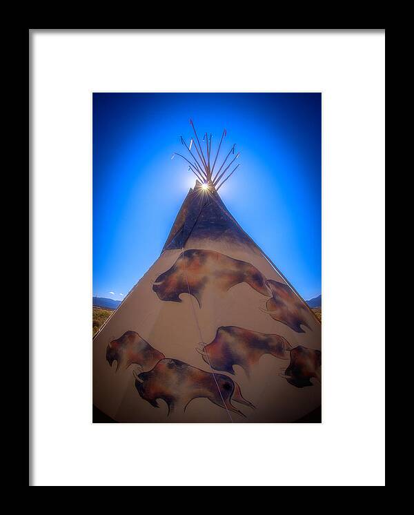 New Mexico Framed Print featuring the photograph Teepee by Joye Ardyn Durham