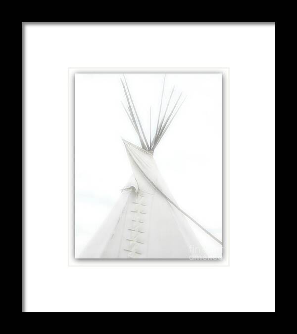 Tee Pee Framed Print featuring the photograph Teepee Luminic soft by Michelle Frizzell-Thompson