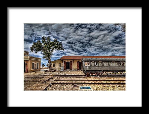 Israel Framed Print featuring the photograph Tel Aviv old railway station by Ron Shoshani