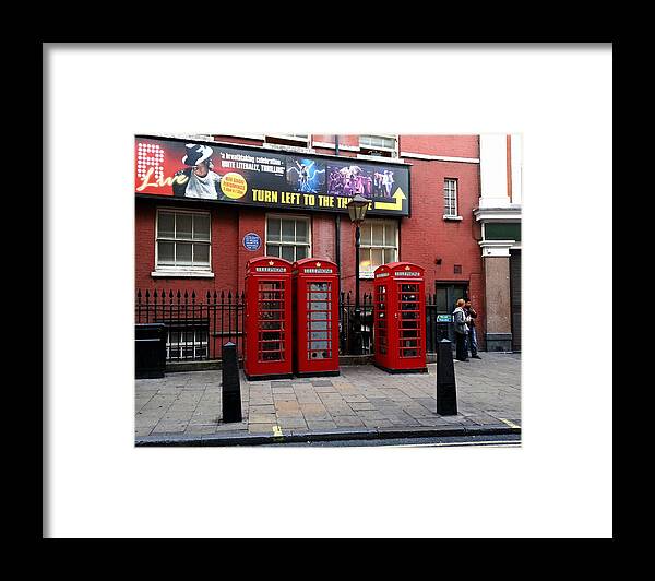 London Framed Print featuring the photograph Telephone Box Story by Nicky Jameson