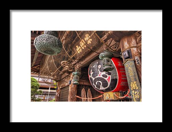 Japan Framed Print featuring the photograph Temple Entrance by John Swartz