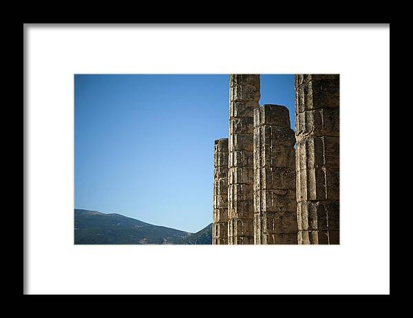 Delphi Framed Print featuring the photograph Temple Of Apollo by Daniel Alexander / Design Pics