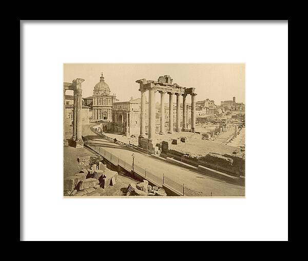 1890 Framed Print featuring the photograph Temple Of Concord by Granger