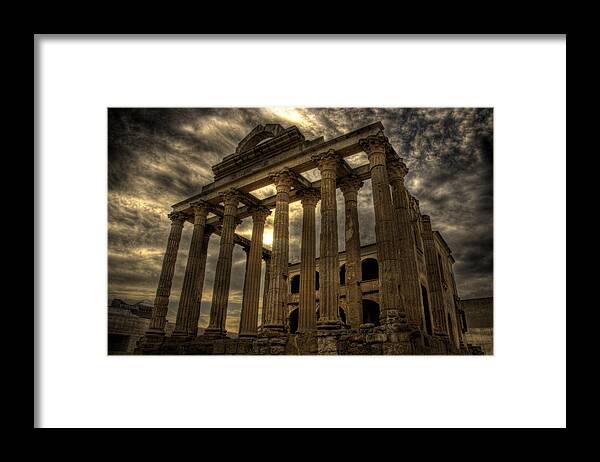 Temple Framed Print featuring the photograph Temple of Diana by Pablo Lopez