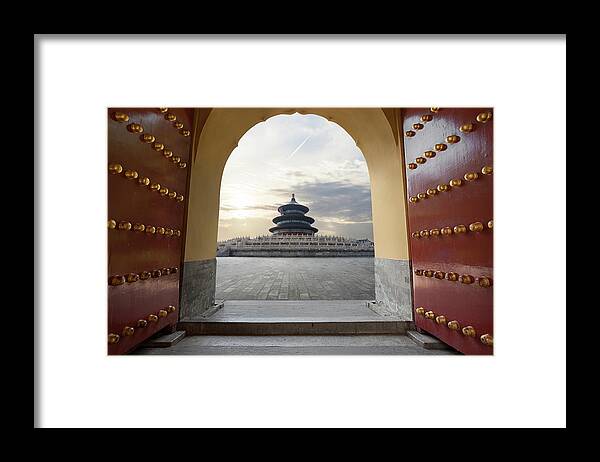 Chinese Culture Framed Print featuring the photograph Temple Of Heaven by Zyxeos30