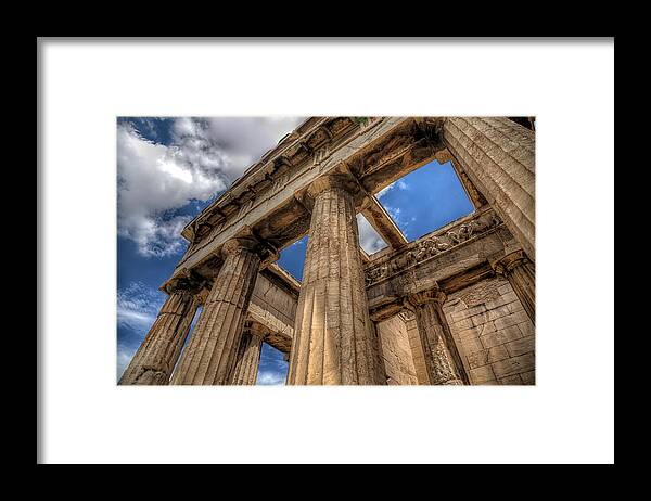 Temple Framed Print featuring the photograph Temple of Hephaestus by Micah Goff
