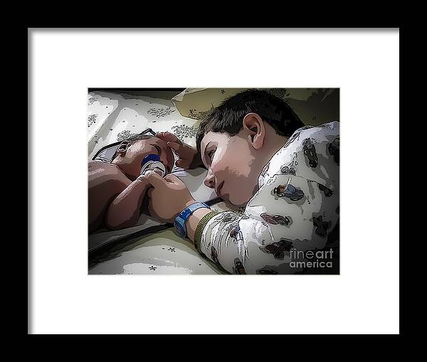 People Framed Print featuring the photograph Tender Moments by Bianca Nadeau