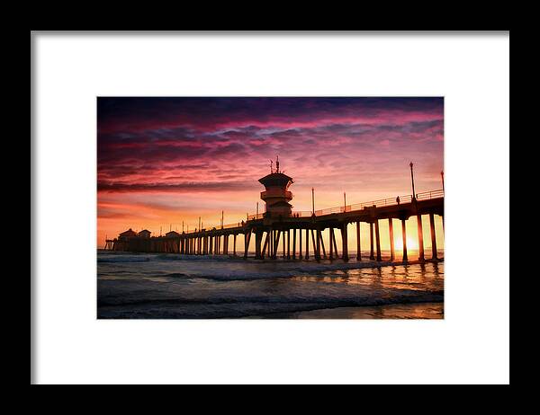 Restaurant Framed Print featuring the photograph Tequila sunset by Tammy Espino