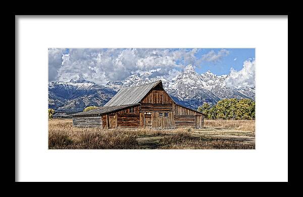  Framed Print featuring the photograph Teton Barn 3 by David Armstrong