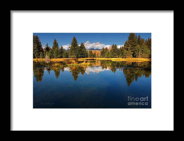 Aspen Framed Print featuring the photograph Teton Reflections by Beve Brown-Clark Photography