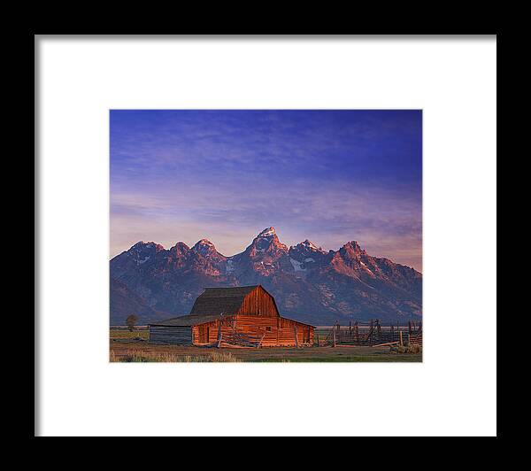 Tetons Framed Print featuring the photograph Teton Sunrise by Darren White