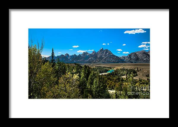 Grand Tetons Framed Print featuring the photograph Tetons Mountains II by Robert Bales