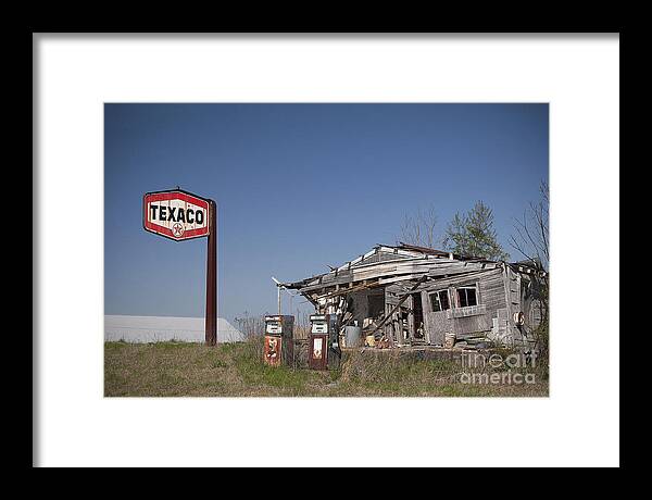 Texaco Framed Print featuring the photograph Texaco Country Store by T Lowry Wilson