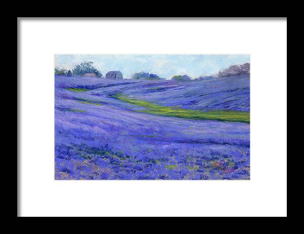Texas Framed Print featuring the painting Texas Blue by Billie Colson