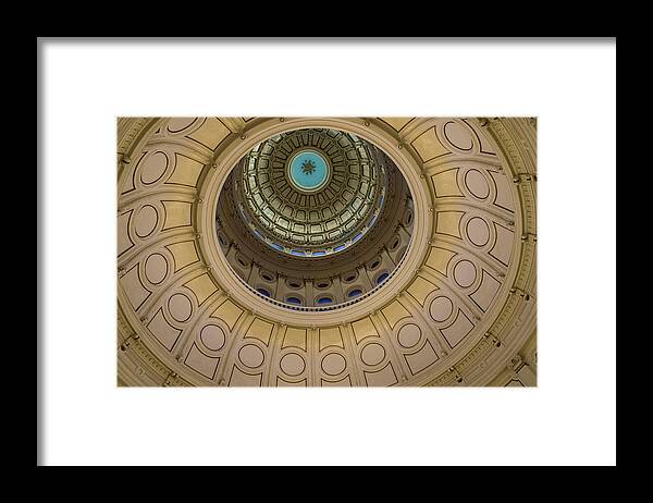 Texas Capitol Framed Print featuring the photograph Texas Capitol inside of the dome by Eje Gustafsson