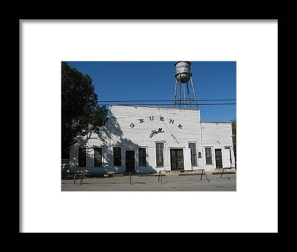 Hill Country Framed Print featuring the photograph Texas Oldest Dance Hall by Shawn Hughes