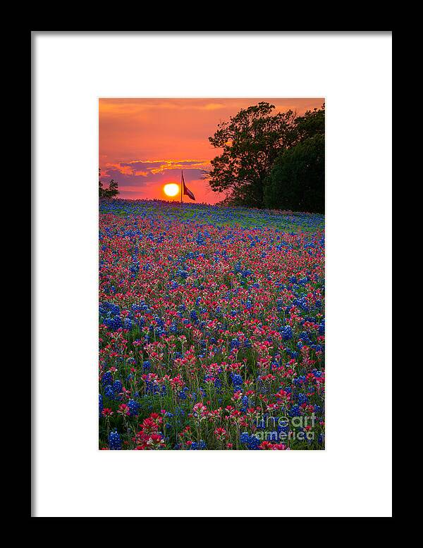 America Framed Print featuring the photograph Texas Sunset by Inge Johnsson