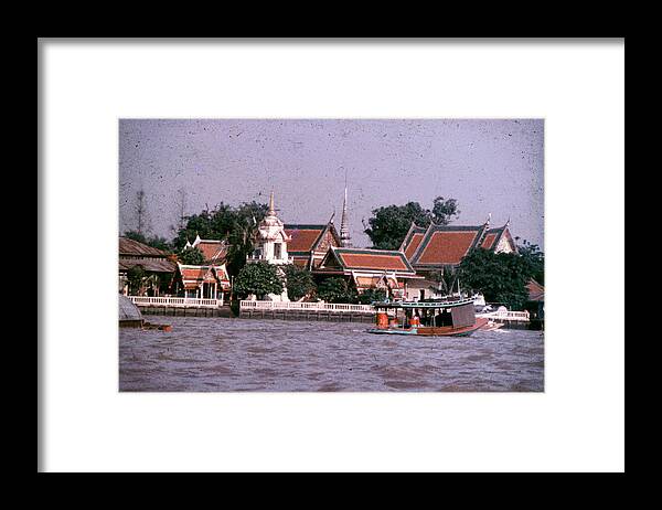 Chao Phraya Framed Print featuring the photograph Thai River Scene by John Warren