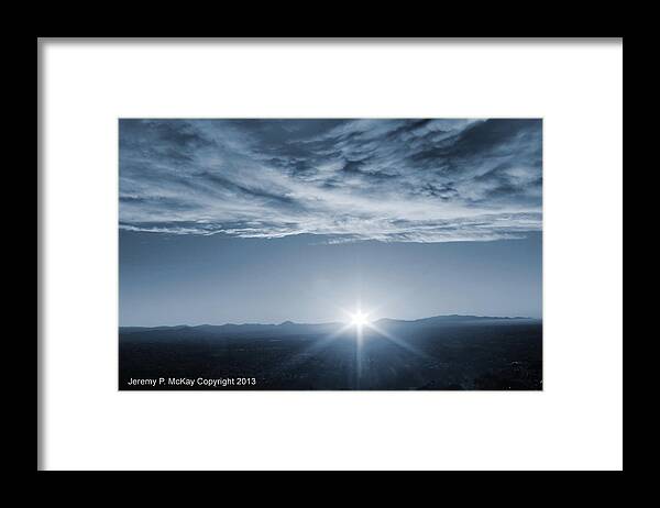 Lanscape Framed Print featuring the photograph Thanksgiving Sunrise Mount Soledad by Jeremy McKay