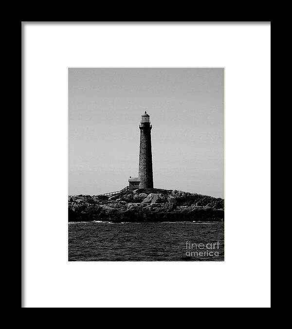 Artoffoxvox Framed Print featuring the photograph Thatcher Island Lighthouse by Kristen Fox