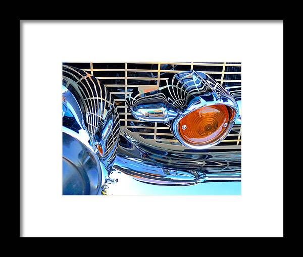 57 Chevy Grill Framed Print featuring the photograph The 57 Chevy Grill by Susan Duda