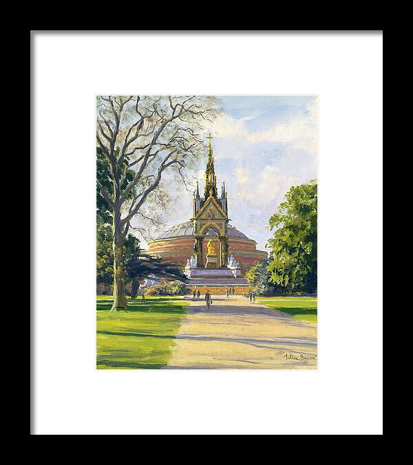 Kensington Gardens Framed Print featuring the photograph The Albert Memorial Oil On Canvas by Julian Barrow