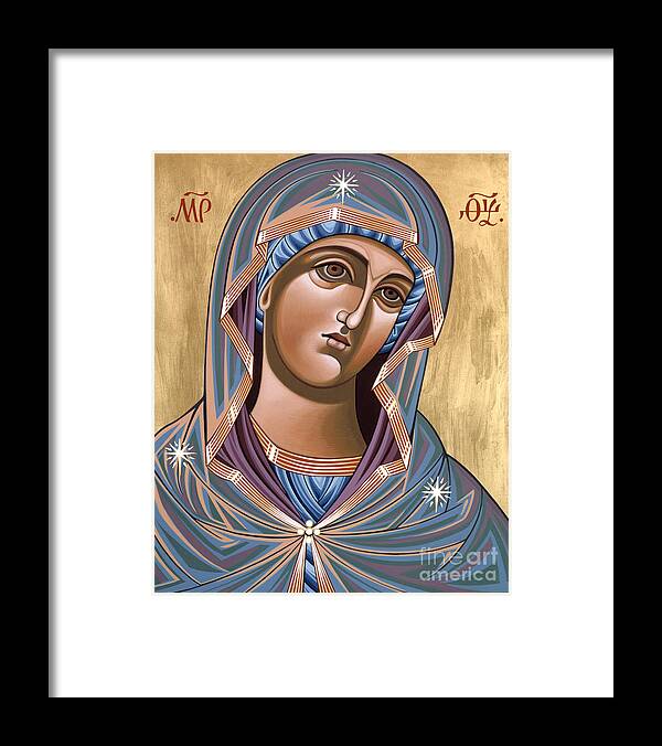 Andronicus Icon Framed Print featuring the painting The Andronicus Icon of the Mother of God Consoler of Women 123 by William Hart McNichols