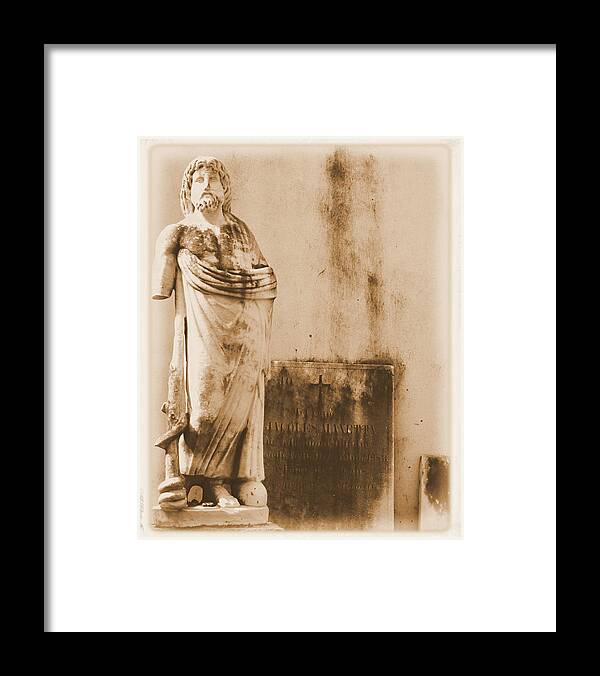 Cemetery Framed Print featuring the photograph The Apostle by Nadalyn Larsen