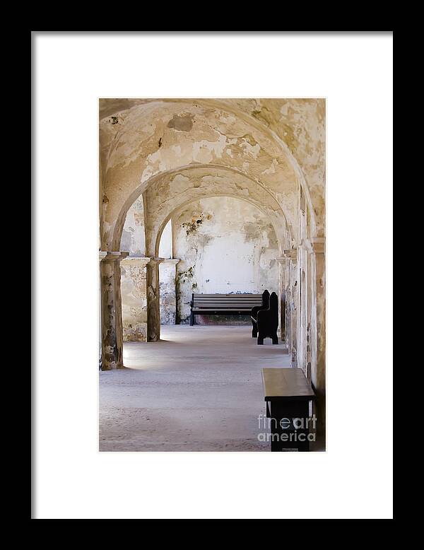 Castillo De San Felipe Del Morro Framed Print featuring the photograph The Arches of El Morro by Mary Lou Chmura