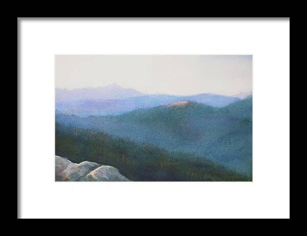 Painting Framed Print featuring the painting The Back Range by Daniel Dayley