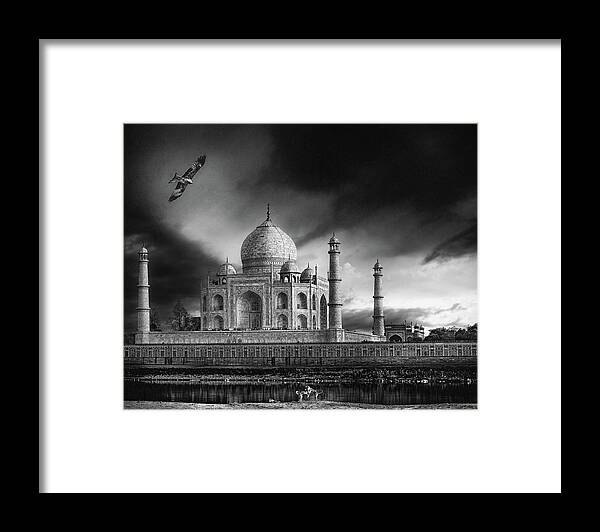 Taj Framed Print featuring the photograph The Banks Of The Jamuna River by Piet Flour
