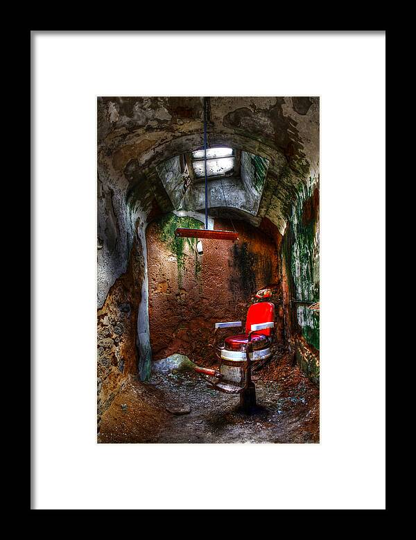 Jails Framed Print featuring the photograph The Barber Chair by David Simons