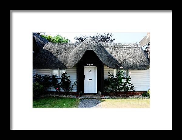 Nether Wallop Framed Print featuring the photograph The Barn House Door Nether Wallop by Terri Waters