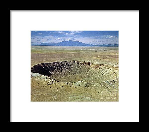 Usa Framed Print featuring the photograph The Barringer Meteor Crater by Rod Jones