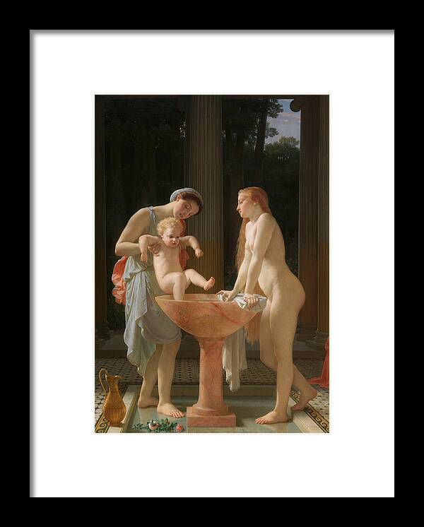 Charles Gleyre Framed Print featuring the painting The Bath by Charles Gleyre