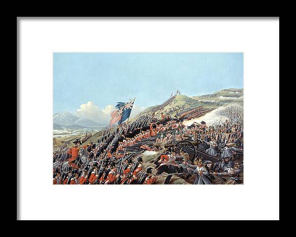 Busbys Framed Print featuring the painting The Battle Of Alma On 20th September by Edmund Walker