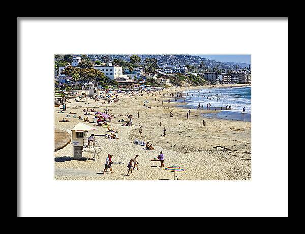 Laguna Beach Framed Print featuring the photograph The Beach at Laguna by Kelley King