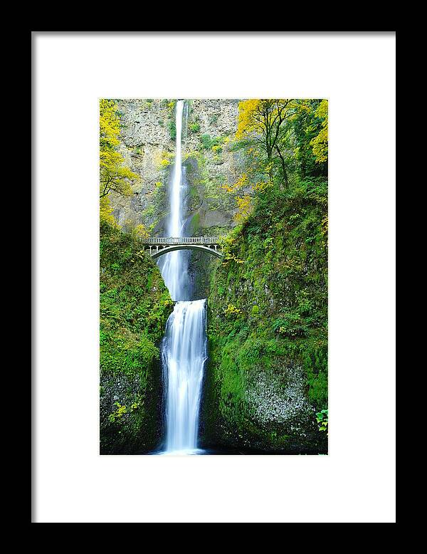 Waterfalls Framed Print featuring the photograph The Beauty Of Multnomah Falls by Jeff Swan