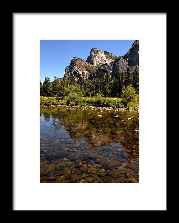 Stream Framed Print featuring the photograph The Beauty Of Yosemite by George Bostian