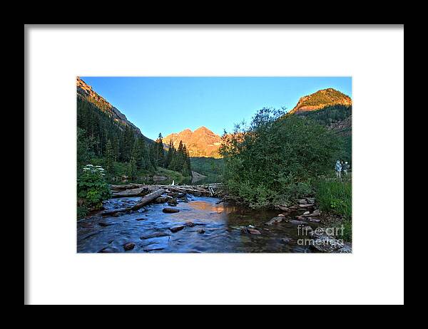 Adam Jewell Framed Print featuring the photograph The Bells And The Creek by Adam Jewell