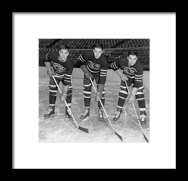 National Hockey League Framed Print featuring the photograph The Bentley Brothers by B Bennett