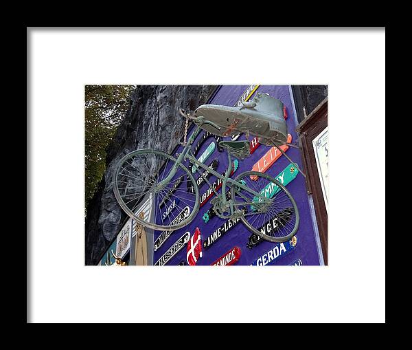 Art And Design Framed Print featuring the photograph The Bicycle Peddler by Rick Rosenshein