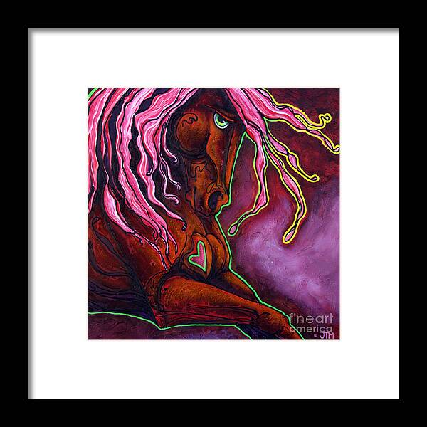 Horse Framed Print featuring the painting The Blaze Within by Jonelle T McCoy