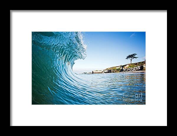 California Framed Print featuring the photograph The Blue Curl by Paul Topp