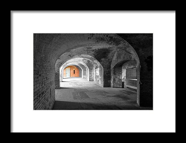 Landscape Framed Print featuring the photograph The Blue Door by Jonathan Nguyen