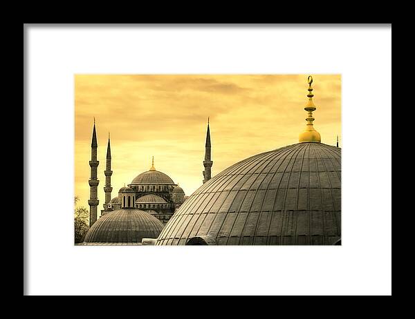 Istanbul Framed Print featuring the photograph The Blue Mosque by Tolga Tezcan