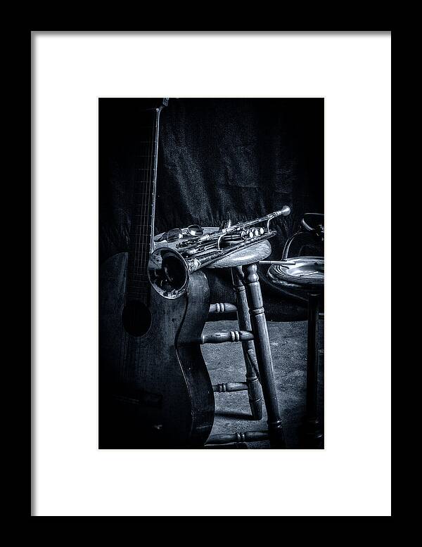 Guitar Framed Print featuring the photograph The Blues by Camille Lopez