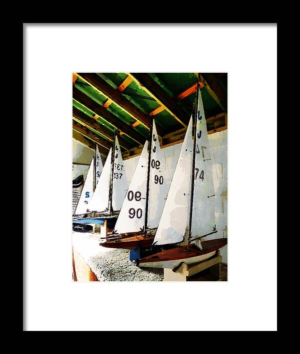 Sailing Framed Print featuring the photograph The Boat Shed by Steve Taylor