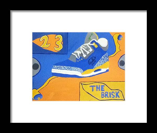 Michael Framed Print featuring the painting The Brisk by Mj Museum