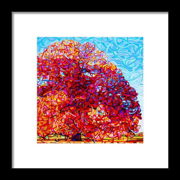 Art Framed Print featuring the painting The Buddha Tree by Mandy Budan